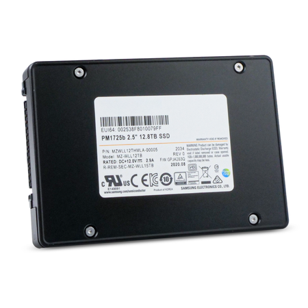 Samsung PM1725b MZWLL12THMLA 12.8TB 3 DWPD PCIe Gen 3.0 x4 4GB/s 3D TLC U.2 NVMe 2.5in Refurbished SSD