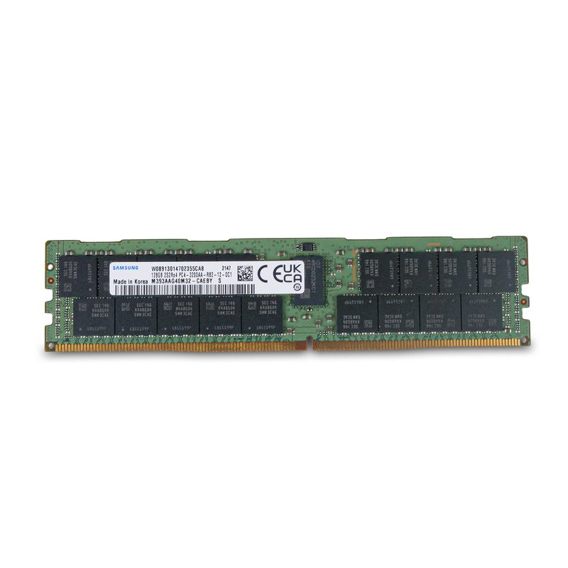 Samsung M393AAG40M32-CAEBY 128GB DDR4 3200MHz 2S2Rx4 RDIMM ECC Server RAM (PC4-3200AA) Refurbished