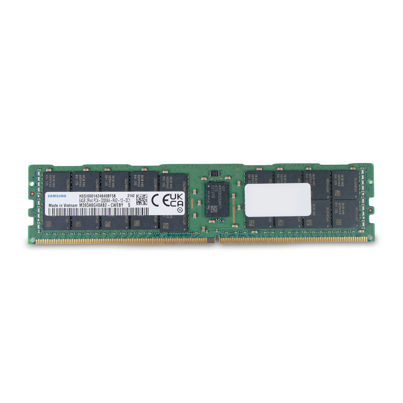Samsung M393A8G40AB2-CWEBY 64GB DDR4 3200MHz 2Rx4 RDIMM ECC Server RAM (PC4-3200AA) Refurbished