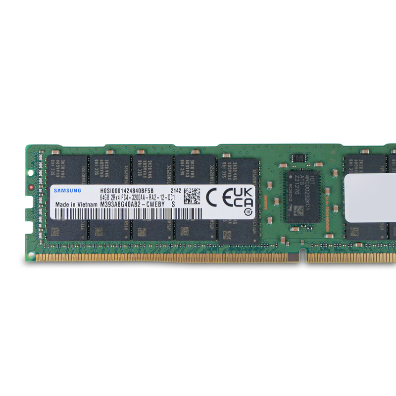 Samsung M393A8G40AB2-CWEBY 64GB DDR4 3200MHz 2Rx4 RDIMM ECC Server RAM (PC4-3200AA) Refurbished