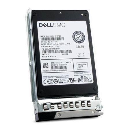 Dell G14 05Y4TP 3.84TB 1 DWPD SAS 12Gb/s 3D TLC 2.5in Refurbished SSD