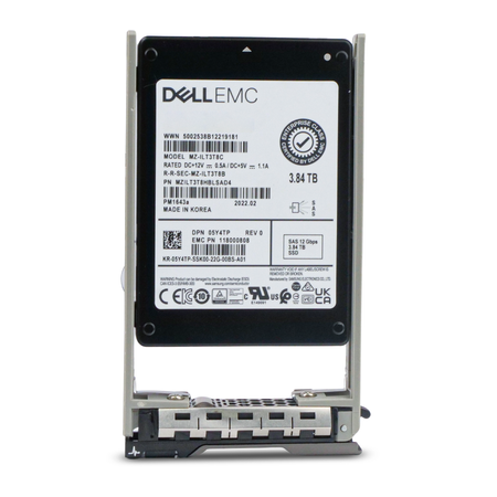 Dell G13 05Y4TP 3.84TB 1 DWPD SAS 12Gb/s 3D TLC 2.5in Refurbished SSD