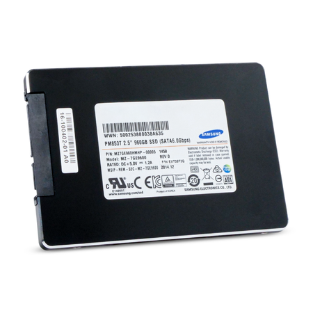 Samsung PM853T MZ7GE960HMHP 960GB 0.3 DWPD SATA 6Gb/s 3D TLC 2.5" Refurbished SSD, 5 of 7