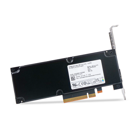 Samsung PM1735 MZPLJ12THALA-00007 12.8TB 3 DWPD PCIe Gen 4.0 x8 16GB/s 3D TLC NVMe HHHL AIC Refurbished SSD
