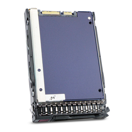 HP MK001920GWHRU 870668-004 1.92TB SATA 6Gb/s 2.5" SSD, Back Angled View