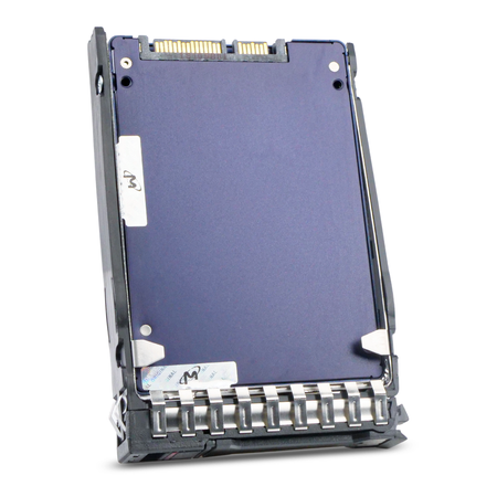 HP MK001920GWHRU 870668-004  1.92TB SATA 6Gb/s 2.5" SSD, Back Angled View