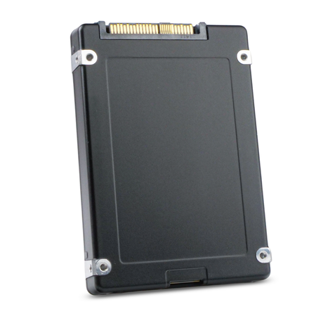 IBM/Samsung PM1733 MZWLJ7T6HALA 7.68TB NVMe PCIe Gen 4.0 U.2 2.5" SSD, Back Angled View