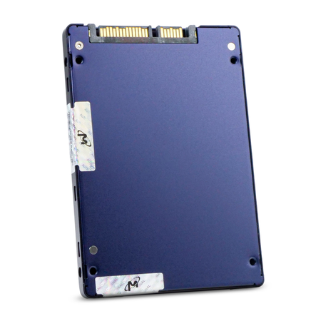 HP Micron 5100 PRO MK003840GWHTE 875664-001 MTFDDAK3T8TCB 3.84TB SATA 6Gb/s 2.5" SSD, Back Angled View