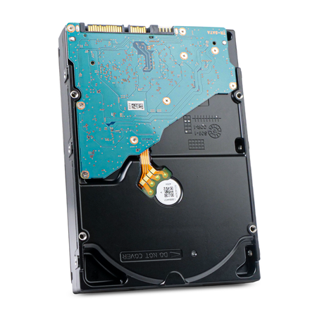 Dell  MG04ACA600E 0KP22D 6TB 7.2K RPM SATA 6Gb/s 512e 128MB 3.5in" HDD, Back Angled View
