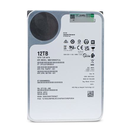 HP/Seagate Exos X18 ST12000NM002J 12TB 7.2K RPM SATA 6Gb/s 512e 256MB 3.5in HDD