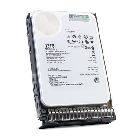 HP Generation 8 MB012000GYCJL P44757-001 12TB 7.2K RPM SATA 6Gb/s 512e 256MB 3.5in HDD