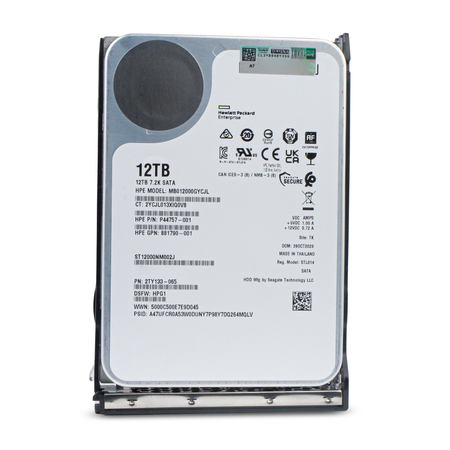 HP Generation 11 MB012000GYCJL P44757-001 12TB 7.2K RPM SATA 6Gb/s 512e 256MB 3.5in HDD