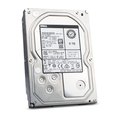 Dell/HGST Ultrastar 7K6000 HUS726060ALE614 0F23082 6TB 7.2K RPM SATA 6Gb/s 512e 128MB 3.5in Refurbished HDD