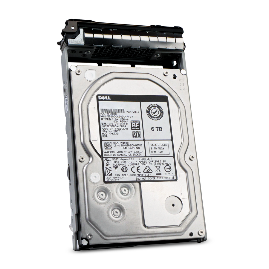 Dell 6TB SATA 7.2K 3.5 0C2MWK G13 PowerEdge Server Hard Drive Seller ...