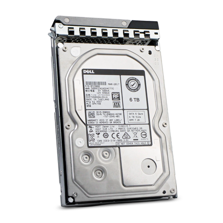 Dell G14 0908XX 6TB 7.2K RPM SATA 6Gb/s 512e 128MB 3.5in Refurbished HDD