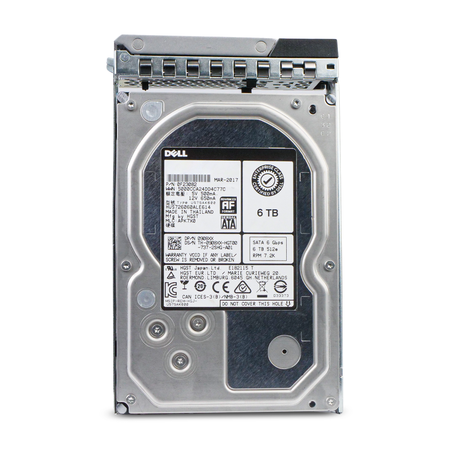 Dell G14 0908XX 6TB 7.2K RPM SATA 6Gb/s 512e 128MB 3.5in Refurbished HDD
