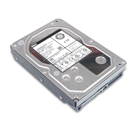Dell / HGST HUS726040ALA614 0F23108 4TB 7.2K SATA 6Gb/s 3.5" HDD, Top Angled View