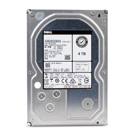 Dell / HGST HUS726040ALA614 0F23108 4TB 7.2K SATA 6Gb/s 3.5" HDD, Front Label View