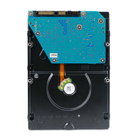 Back view of 3.5-inch SATA hard drive circuit board.
