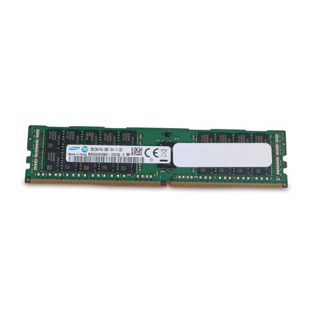 Samsung server RAM module on a white background.