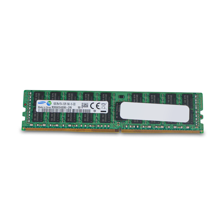 Samsung server RAM module on a white background.