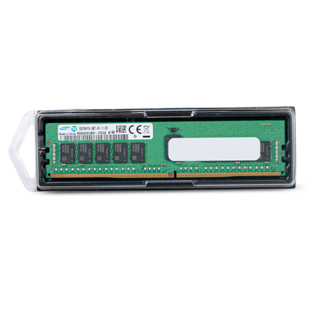 Samsung M393A2K43BB1-CRC0Q 16GB 2Rx8 PC4-2400T-RE1 DDR4 RDIMM RAM, Front Label View with Packaging