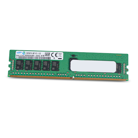 Samsung M393A2K43BB1-CRC0Q 16GB 2Rx8 PC4-2400T-RE1 DDR4 RDIMM RAM, Front Angled View without Packaging