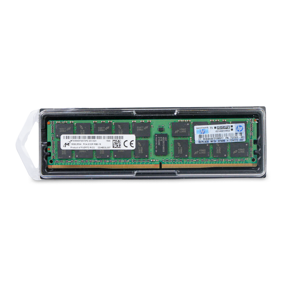 Micron HP server RAM module in clear plastic packaging.