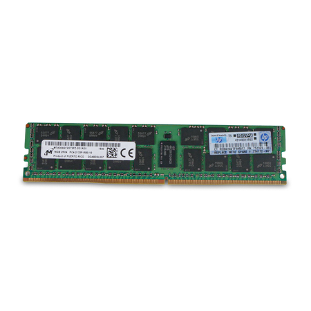 Micron HP server RAM module on a white background.