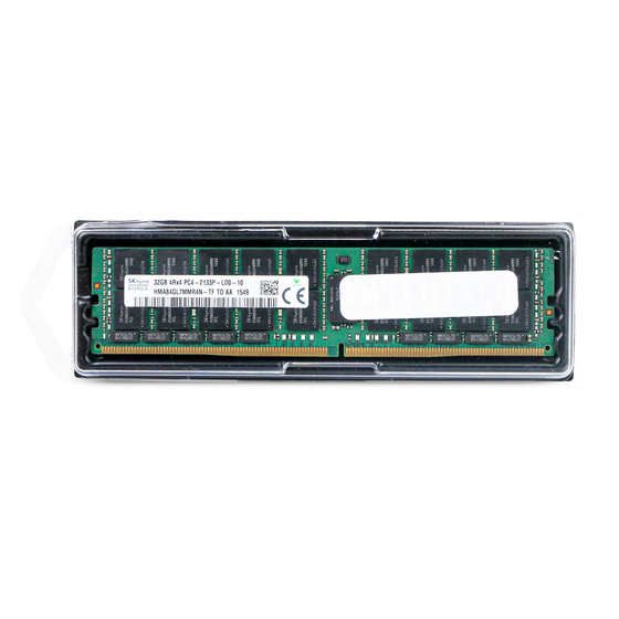 SK Hynix HMA84GL7MMR4N-TF 32GB 4Rx4 PC4-2133P-LD0 DDR4 LRDIMM RAM, Front Label View with Packaging