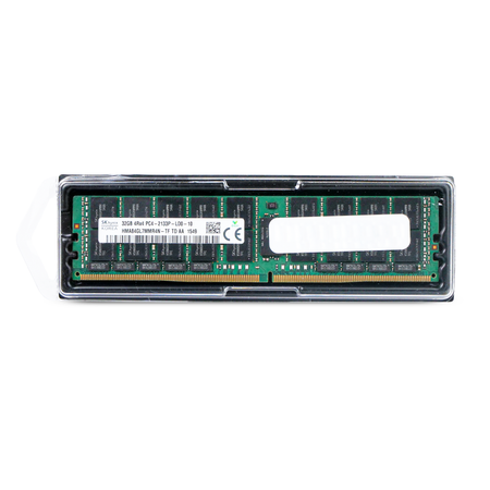 SK Hynix HMA84GL7MMR4N-TF 32GB 4Rx4 PC4-2133P-LD0 DDR4 LRDIMM RAM, Front Label View with Packaging