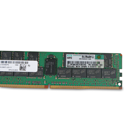 Micron MTA72ASS8G72LZ-2G3B2PG 64GB 4Rx4 PC4-2400T DDR4 ECC LRDIMM Server Memory, Label side View