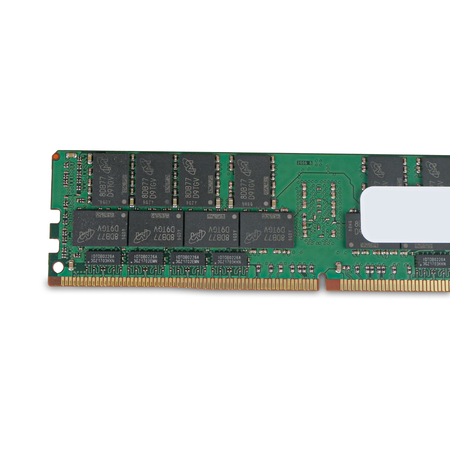 Micron MTA72ASS8G72LZ-2G3B2PG 64GB 4Rx4 PC4-2400T DDR4 ECC LRDIMM Server Memory, Reverse Side View