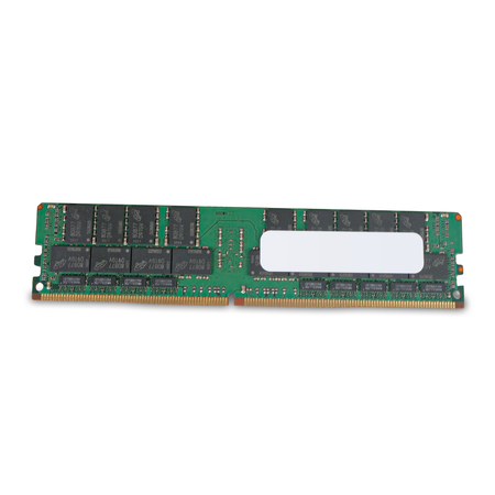 Micron MTA72ASS8G72LZ-2G3B2PG 64GB 4Rx4 PC4-2400T DDR4 ECC LRDIMM Server Memory, Back View