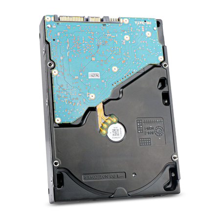 Dell / Toshiba MG06ACA600EY 6TB 7.2K SATA 6Gb/s 3.5" HDD, Back Angled View