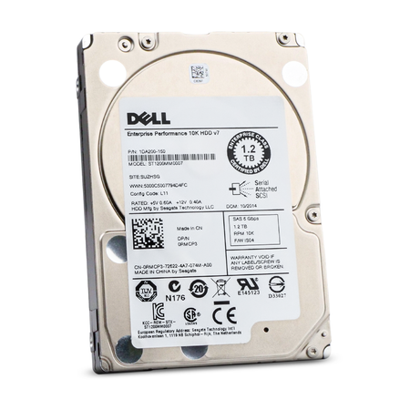 Dell/Seagate v7 ST1200MM0007 1.2TB 10K RPM SAS-2 6Gb/s 512n 64MB 2.5in Refurbished HDD