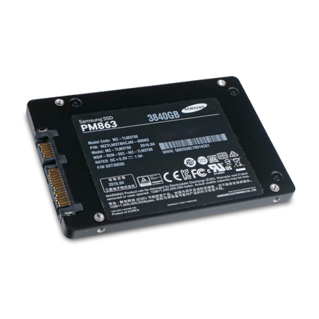 Samsung PM863 MZ7LM3T8HCJM 3.84TB 1.3 DWPD SATA 6Gb/s 3D TLC 2.5in Refurbished SSD, 8 of 8