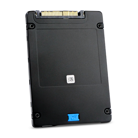 Lenovo / Micron 7450 MAX MTFDKCB3T8TFR 3.2TB NVMe PCIe Gen 4.0 U.3 2.5" SSD, Back Angled View