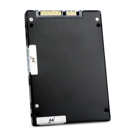 HP/Micron 5300 MAX MTFDDAK3T8TDT 3.84TB SATA 6Gb/s 2.5" SSD, Back Angled View