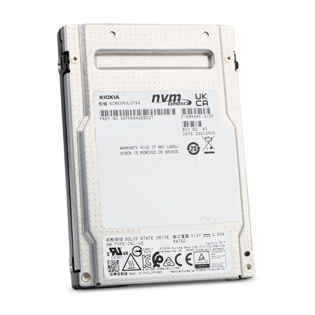 Kioxia CM6-R KCM6XRUL3T84 3.84TB 1 DWPD PCIe Gen 4.0 x4 8GB/s 3D TLC U.3 NVMe 2.5in Refurbished SSD, 6 of 8