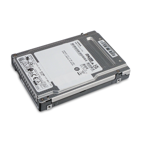 Lenovo/Kioxia KCD6XLUL7T68 7.68TB PCIe NVMe 2.5" SSD, Top Angled View