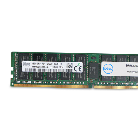 Dell SK Hynix HMA42GR7MFR4N-TF 16GB 2Rx4 PC4-2133P-RA0 DDR4 RDIMM RAM,Front Side View