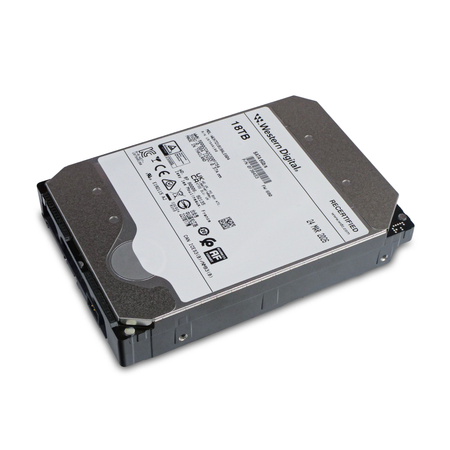 Western Digital Ultrastar DC HC550 WUH721818ALE604 0F38453 18TB 7.2K RPM SATA 6Gb/s 512e Power Disable 3.5in Recertified HDD