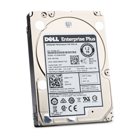 Dell/Seagate v8 ST1200MM0088 1.2TB 10K RPM SAS 12Gb/s 512n 128MB 2.5in Refurbished HDD