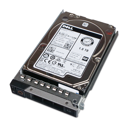 Dell G14  0VJ7CD 1.8TB 10K RPM SAS 12Gb/s 512e 128MB 2.5" HDD, Above Angled View