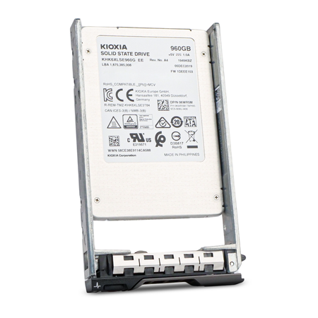 Dell KHK6XLSE960G 06WR5M 960GB SATA 6Gb/s 2.5" SSD, Back Angled View