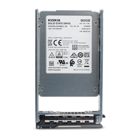 Dell KHK6XLSE960G 06WR5M 960GB SATA 6Gb/s 2.5" SSD, Front Label View