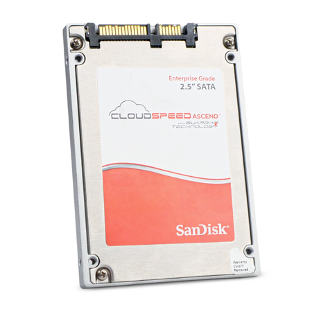 SanDisk SDLF0CAR-960G-1HA1 960GB SATA 6Gb/s 2.5" SSD, Front Angled View