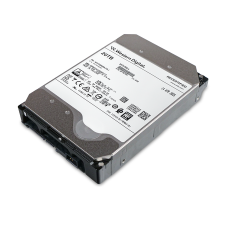 Western Digital Ultrastar DC HC560 WUH722020BLE6L1 0F38784 20TB 7.2K RPM SATA 6Gb/s 512e 512MB 3.5in Recertified HDD
