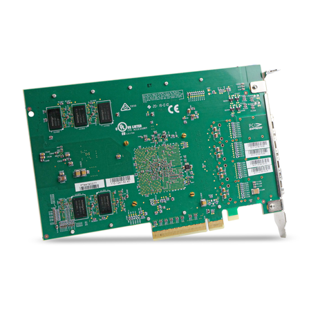 Back side of the Chelsio PCIe network adapter.